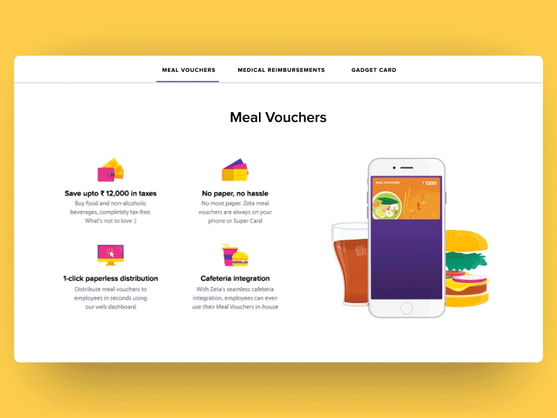 Sodexo Zeta App designs, themes, templates and downloadable graphic