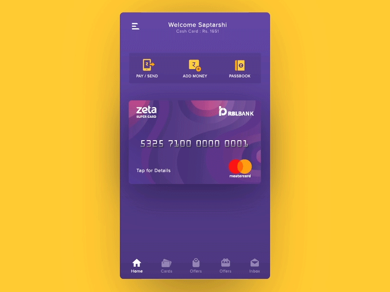 Zeta Splash Screen after effects card credit gif graphic morphing motion prototype splash screen ui ux