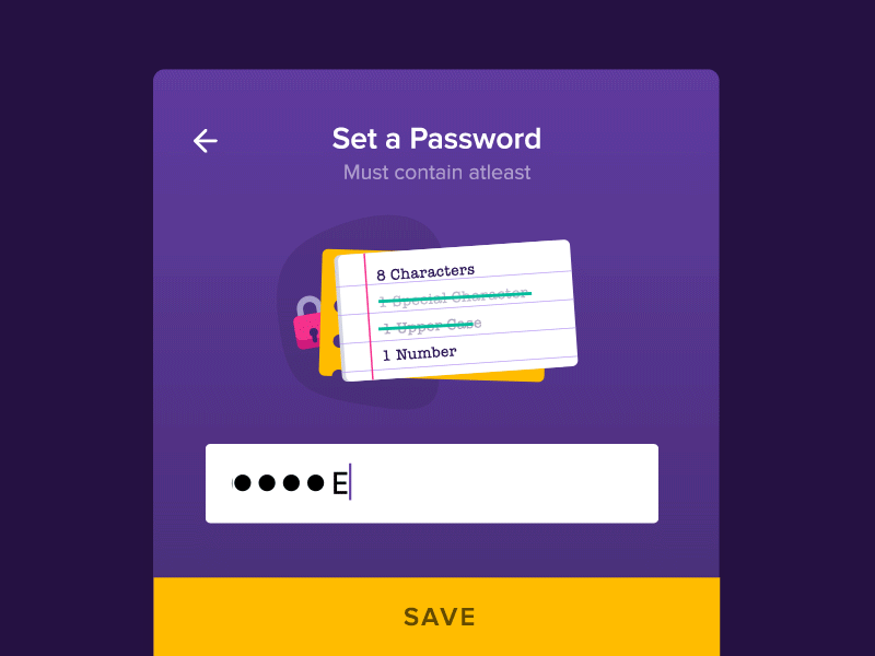 Password Guide after effects animation concept gif guide password prototype signup ui ux