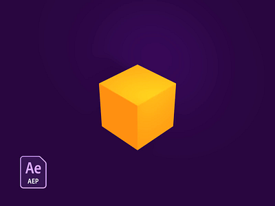 3d Cube Loader Jellyfish - Freebie 3d aep after effects animation cube freebie gif jellyfish loader ui unfold ux