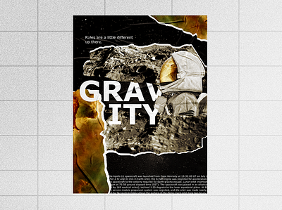 Poster design: Gravity adobephotoshop graphic design poster print design