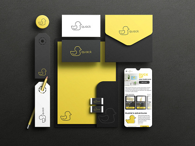 Bathroom Decor Company Branding branding duck duckie figma logo logo duck photoshop ui yellow duck