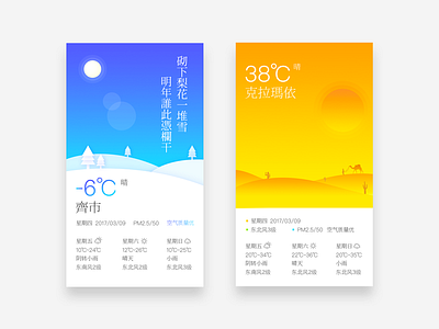 Weather UI Page