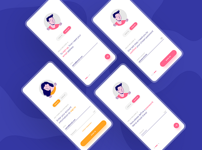 Login / Register screens design form interface interface design interfacedesign mobile mobile ui mobile ui design mobile ui ux mobile uiux register screen screens sign in sign up signup ui ui design uidesign uiux