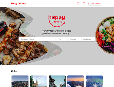 Happy Delivery delivery design graphic design ui ux