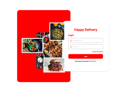 Login Design for Food Delivery auth authentication design food food delivery graphic design login sign in ui ux