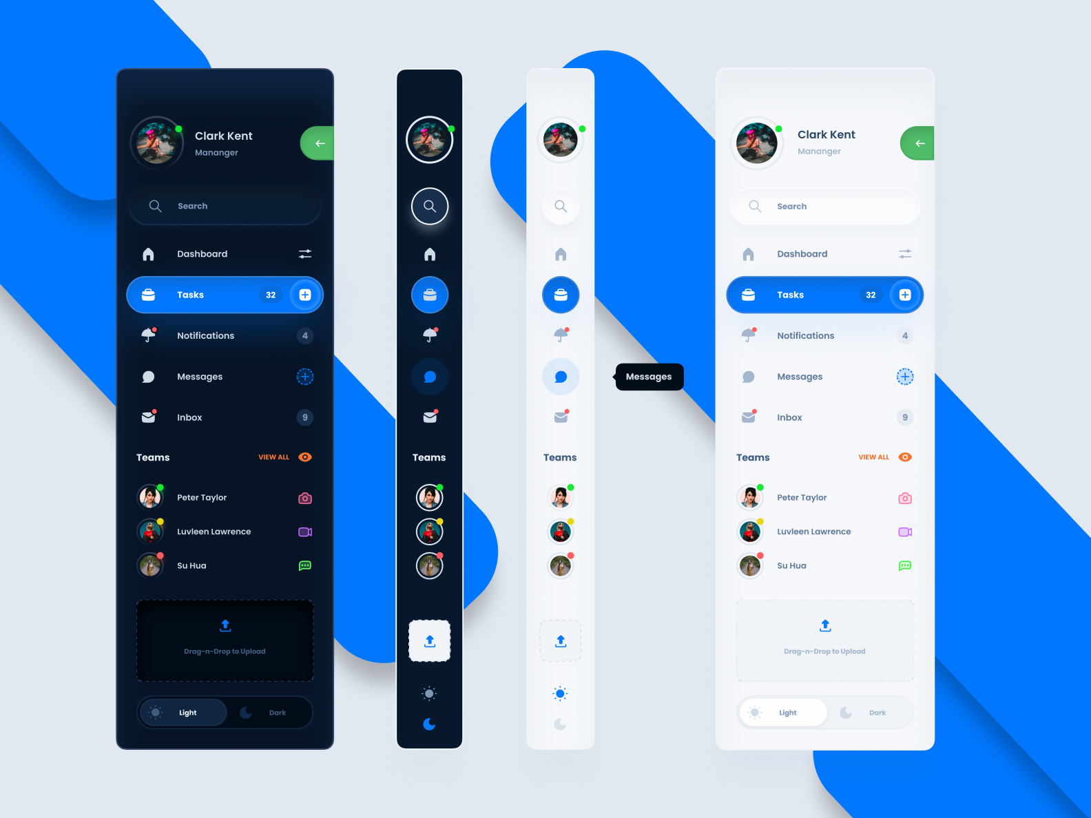 Side bar Navigation by Muhammad Aqeel on Dribbble