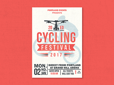 Cycling Festival Poster Template badge bicicleta bicycle bike cycling flyer logo mountain bike poster vintage