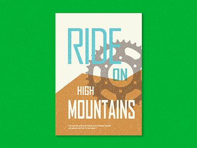 Mountain Bike Poster Template badge bicycle bike bike parts cycle flyer logo mountain poster vintage