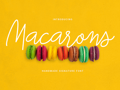 Macarons Font and Extras