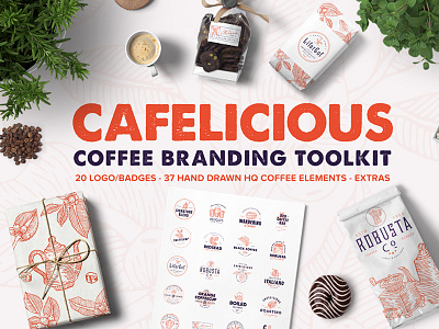 Cafelicious - Coffee Branding Kit