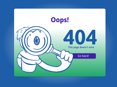 Error 404 design illustration typography ui ux web website