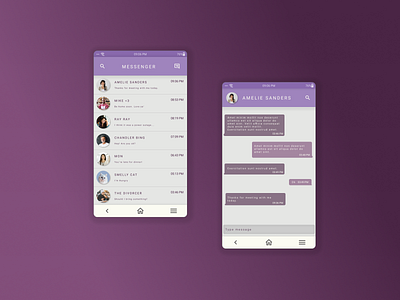 Messenger App Design app design messenger messenger app ui ux