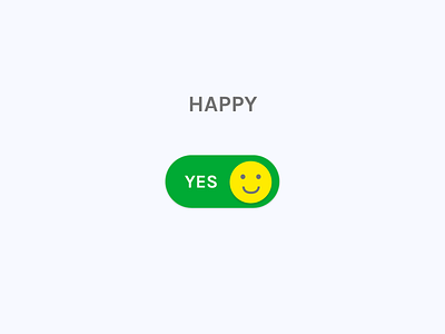 Happy Toggle Button Active State button design emoj emoji mood toggle button ui ux