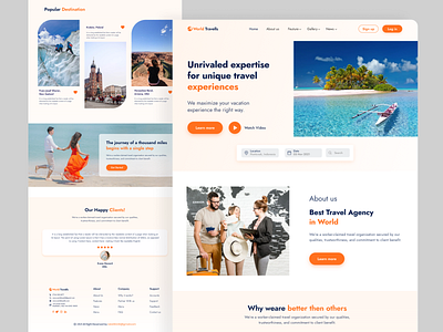 Travel Website Landing Page