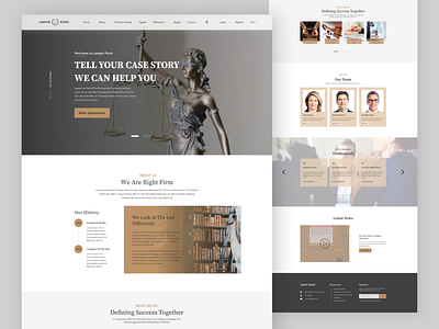 Lawyer Agency Landing Page Design