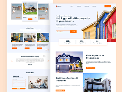 Real Estate landing page design