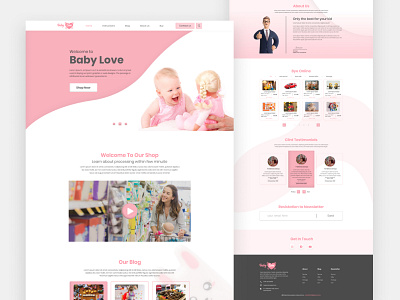 Toys landing page – Baby Love