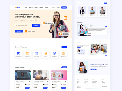 E-Learning Landing Page - Eduskull