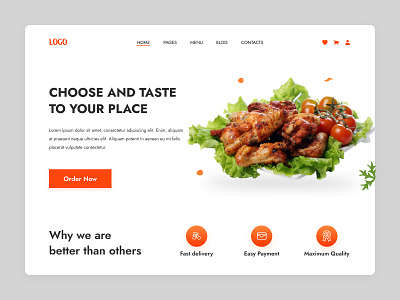 Food Delivery Landing Page