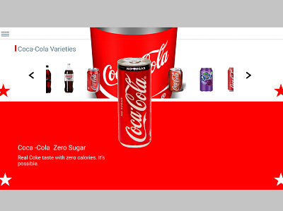 Coca-Cola Product web page