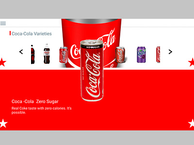 Coca-Cola Product web page