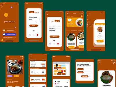 A mobile food app redesign.