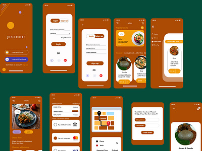 A mobile food app redesign.