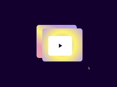 💛 Funky 💜 Play button animation css animation cta button motion design play button shapes typography