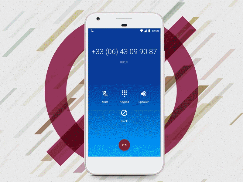 Android - Block any contact during a call