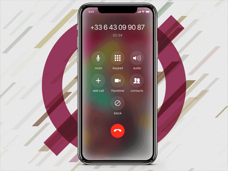 iPhone - Block any contact during a call android concept discoverability feature improvement ui