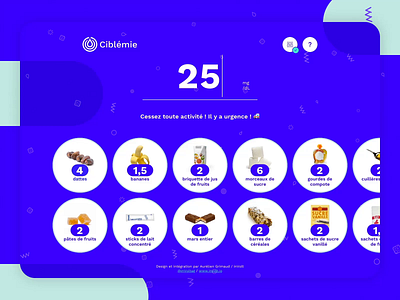 Ciblémie - Slider animation carbonhydrate ciblémie component responsive slider uidesign