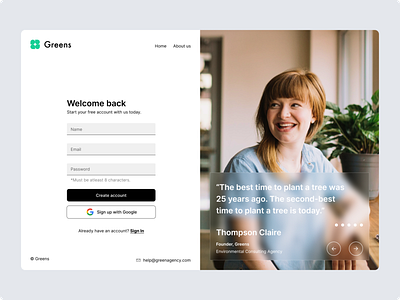Sign Up Page Daily UI :: 001