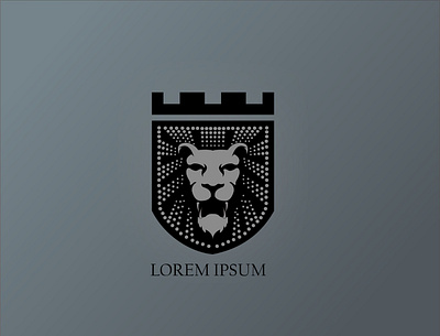 lion rook branding graphic design logo