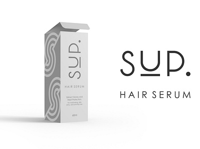 Packaging - SUP. Hair Serum branding design graphic design typography