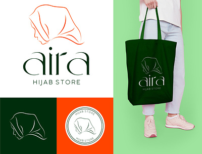 Branding - Aira Hijab branding design illustration logo typography