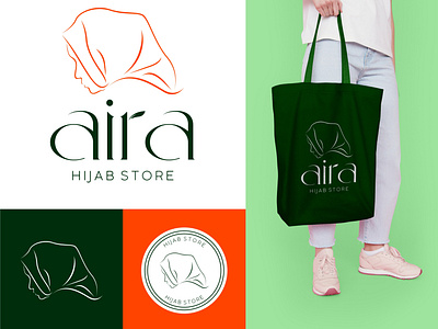 Branding - Aira Hijab branding design illustration logo typography