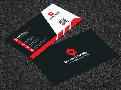 Business Card Template by Sagor Ch on Dribbble