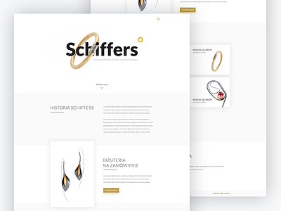 Schiffers.pl website clean design jewellery minimal schiffers ui ux web website