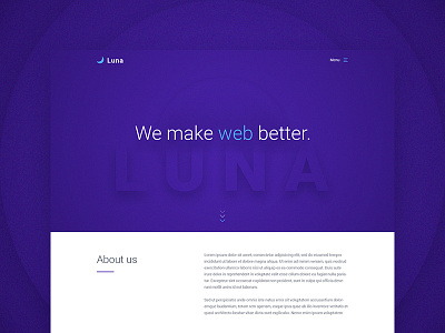 Luna Free PSD Template agency free freebie psd template ui ux web website