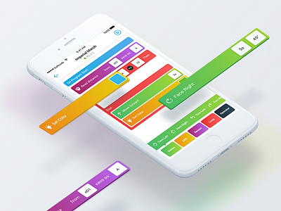 Skriware coding app for 3D printed robots