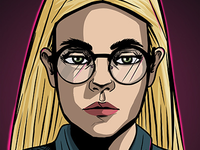 Lili art blonde comics girl illustration