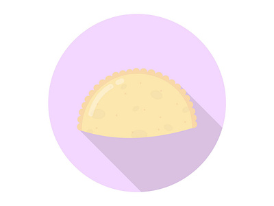 Shredded Pastel Food art brown delicious design flat food graphic design homemade icon illustration meal pastel snack tasty traditional