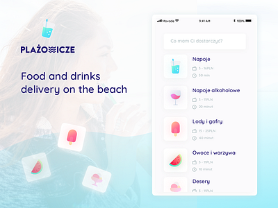 Food and drinks delivery app