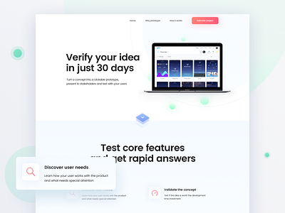 Design Prototype Landing Page