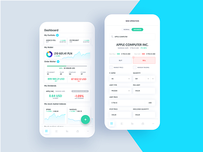 Asseco ePromak Next - mobile app 5 app bank app banking dashboard financial app interface investing investment mobile app sketch app trading trading platform ui ui design ux ux design ux ui uxui