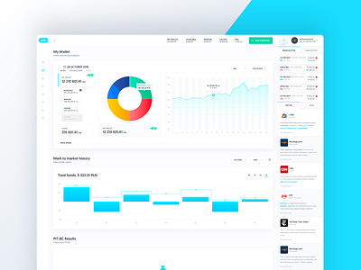 Asseco ePromak Next - My Wallet bank app banking dashboard financial app interface investing investment sketch app trading trading platform ui ui design ux ux design ux ui uxui