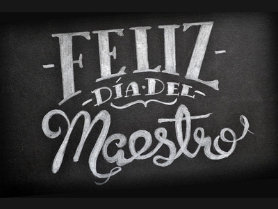 Feliz día del maestro