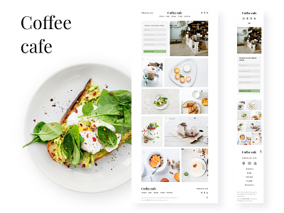 Website design for Coffee cafe