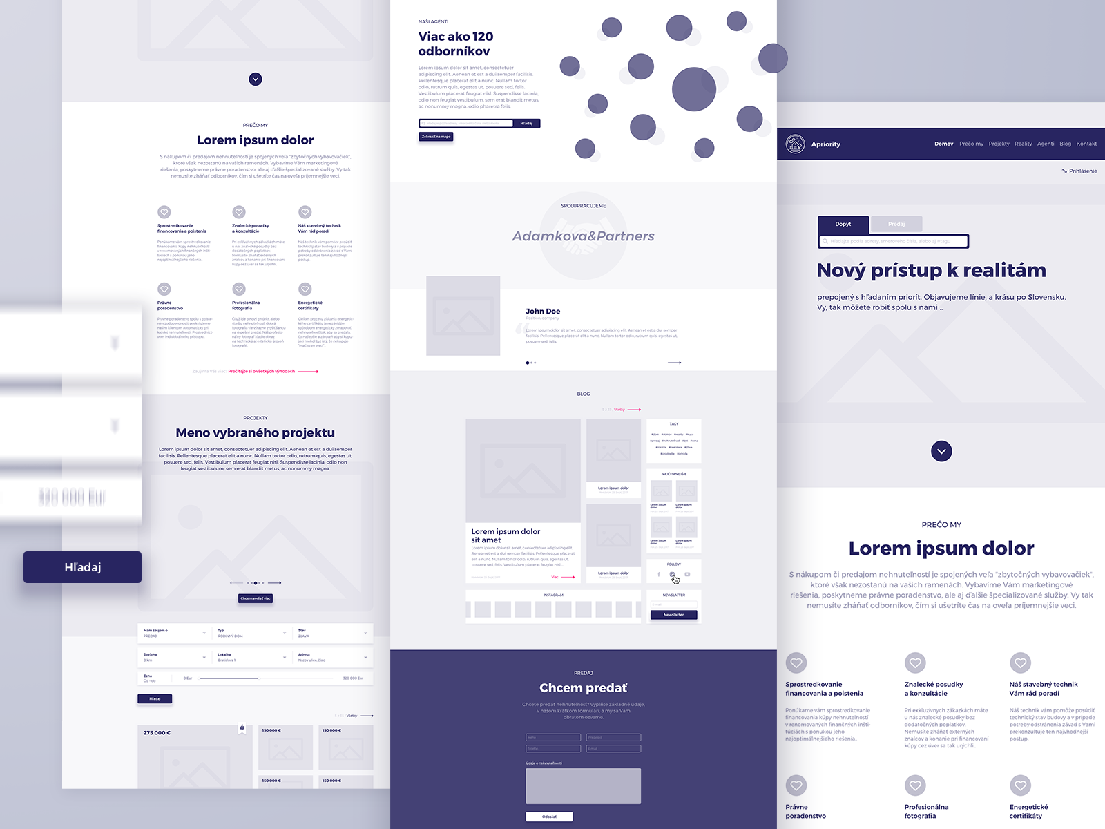 High fidelity wireframes by 🦄 krista on Dribbble